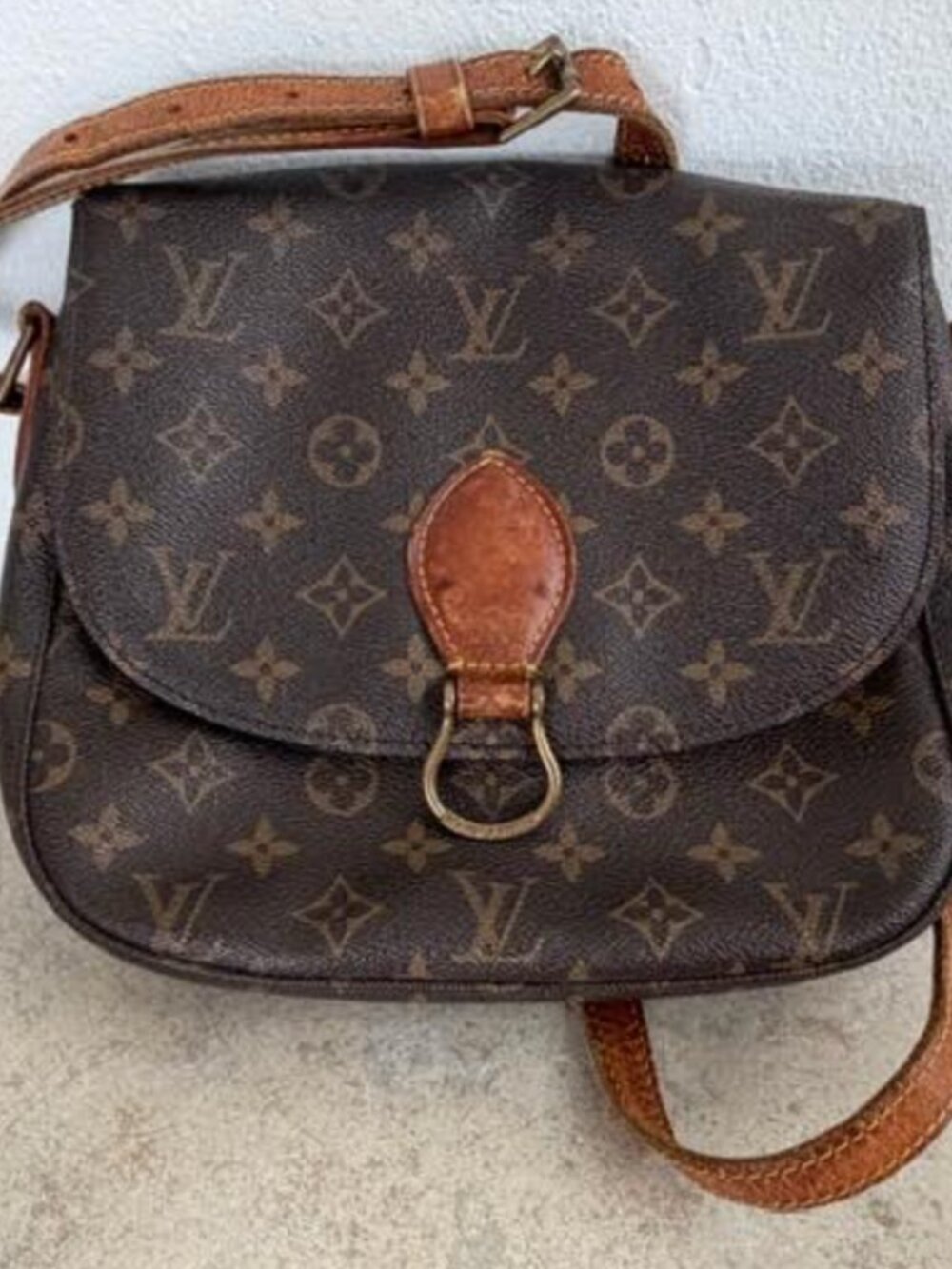 Louis Vuitton Monogram Saint Cloud Crossbody Bag Authentic Vintage
